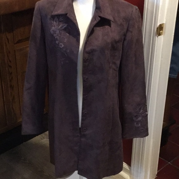 💥 Jones Wear~~Light Suede 3/4 Jacket~ Beautiful - Picture 5 of 8